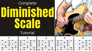 Ultimate DIMINISHED SCALE Guitar Tutorial  How to Practice amp Use the Diminished Scale on Guitar [upl. by Deina]