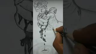 Love Rose loverose rose love ytshorts art vinayaka sketch god trending viralshort [upl. by Nicks862]