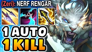 NEW CRIT ITEMS ON RENGAR WILL 100 BE NERFED [upl. by Aidas]