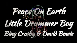 Bing Crosby amp David Bowie – Peace On Earth  Little Drummer Boy Lyrics [upl. by Rosabel]