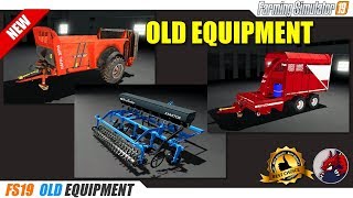 FS19  Old Equipment Mods 20190528  review [upl. by Lelah]