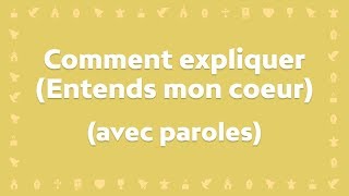 Comment expliquer entends mon coeur  Chant chrétien avec paroles pour le Carême et Pâques [upl. by Eillime]