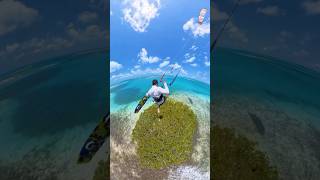 Kitesurfer Casually Jumps Over An Island 😱🤯 [upl. by Conti938]