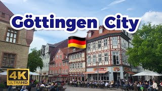 4k Germany City Göttingen 🇩🇪 Walk in Tour Ultra HD 4k60fps Video 2023 [upl. by Aillimac]