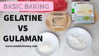 BASIC BAKING GELATINE VS GULAMAN  TAGALOG [upl. by Peltier]