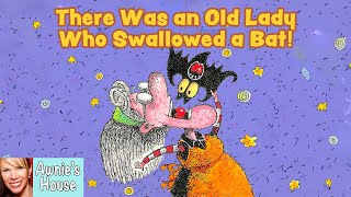 🦇 Kids Book Read Aloud THERE WAS AN OLD LADY WHO SWALLOWED A BAT A Very Funny Halloween Story [upl. by Huntingdon]