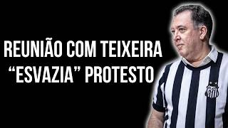 CONVERSA FIADA PROTESTO ORGANIZADO É ESVAZIADO APÓS REUNIÃO COM O PRESIDENTE DO SANTOS ENTENDA [upl. by Nerdna673]