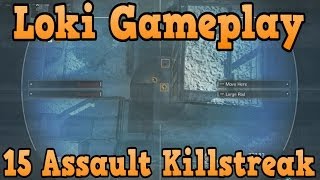 quotCall of Duty Ghostsquot Loki Assault Killstreak Gameplay  BEAST Odin Strike Killstreak [upl. by Colson]