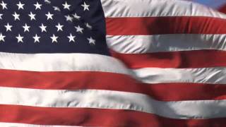 US National AnthemStar Spangled BannerWith Waving FlagINSTRUMENTAL [upl. by Nisaj]