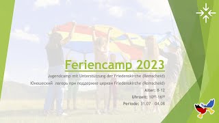 Jugendcamp 2023 Sommer Friedenskirche [upl. by Petronella]