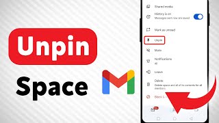 How to Unpin A Space on Gmail Updated [upl. by Riddle]