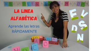 Como aprender las letras del abecedario  La Linea Alfabética [upl. by Nnyrb]