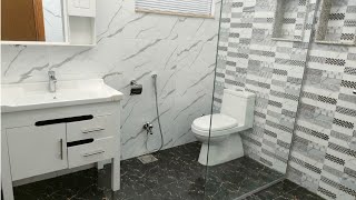 Washroom design for small space  6 x 75 feet design [upl. by Leslee]