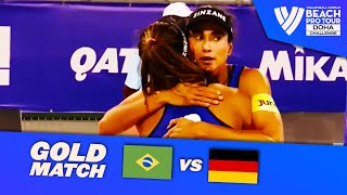 BarbaraCarol vs LaboureurSchulz  Gold Highlights of Doha 2022 BeachProTour [upl. by Amando]