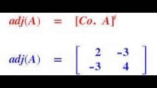 how to find adjoint of 2X2 matrix proper method [upl. by Yelyk562]