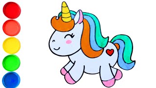 Dessin facile Licorne DESSINER UNE LICORNE  tuto dessin licorne facile [upl. by Eloci]