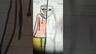 Marshmallow second part pencil drawing video in your am drawing channel please subscribe [upl. by Vitia]