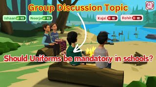 Group discussion on School Uniform [upl. by Allez66]