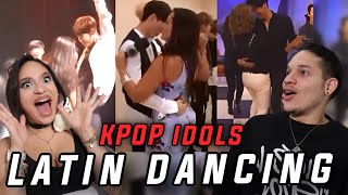 Latinos react to KPOP Idols vs Latin Dances ft Super Junior VAV NCT KARD [upl. by Akcemat11]