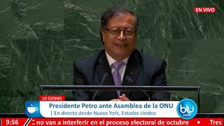 Discurso del presidente Gustavo Petro ante la ONU [upl. by Pruter]