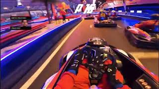 F1 driver Carlos Sainz that’s how Indoor Go Cart Racing from last To P1 [upl. by Llerdna]