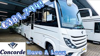 Look Inside New 2023 Concorde Carver Luxury Big Motorhome [upl. by Rairb]