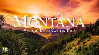 Montana 4K Scenic Relaxation Film  Montana Drone Video  Glacier National Park [upl. by Webber]