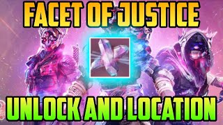 Facet of Justice location and unlock  Destiny 2 [upl. by Gen]