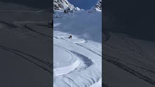 Silverton Mountain Guides October Alaska AK Deep Powder Skiing  Supple Drink shorts snow skiing [upl. by Samuela]