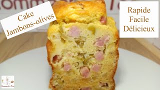 Cake au jambon et olives  Recette de cake salé [upl. by Stouffer413]