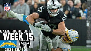 Los Angeles Chargers vs Las Vegas Raiders  2023 Week 15 Game Highlights [upl. by Nekial]