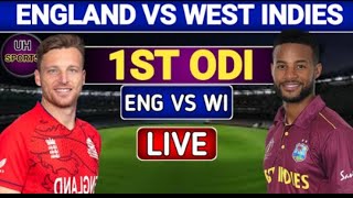 Live Cricket Match Today West Indies Vs England 1st ODI Match Live Score Commentary  cricket [upl. by Idnil]