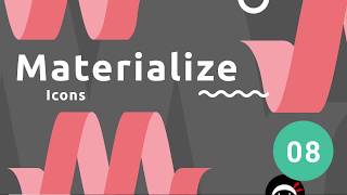 Materialize Tutorial 8  Icons [upl. by Alleira]