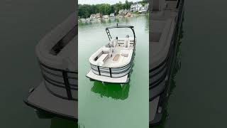 Harris Sunliner Sport Tritoon  Tubing and Watersports  pontoons boating boathouse [upl. by Esinel]