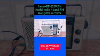 Sanyo RP8260UM model radio FM for band transistor receiver 1979s in Japanyoutubeshortradio viral [upl. by Serdna]