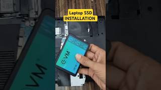 Laptop SSD installation  how to install SSD in laptop shorts laptop ssd evm [upl. by Htide]