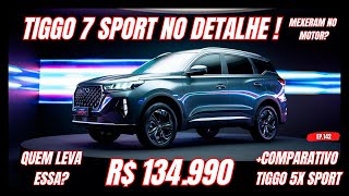 CAOA CHERY TIGGO 7 SPORT  NO DETALHE E COMPARATIVO tiggo7 caoachery cherytiggo chery [upl. by Emmalee]