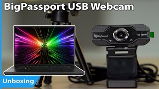 Web Camera PC Me Kaise Lagaye  How to Set up Big Passport USB Webcam in PC  Review Unboxing Hindi [upl. by Rakel]