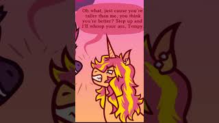 How Sunset And Tempest Became Friends  MLP Comic Dub Shorts [upl. by Orton]