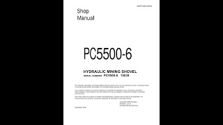 Komatsu PC55006 15039 amp Up  SMPC550015039 Service manual [upl. by Klos460]