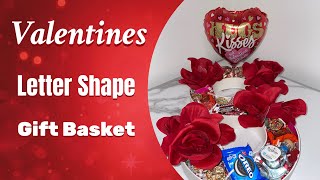 DIY Valentines Day Gift Ideas 2024 Letter Shape Flower Gift Box [upl. by Doralynne255]