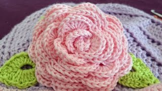 How to crochet big rose [upl. by Avonasac]