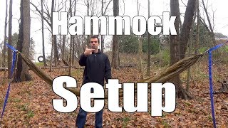 Beginner Hammock Camping Part 7  Setting Up [upl. by Aciria]