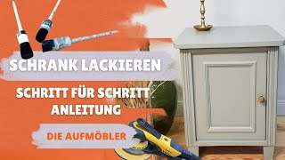 Möbel lackierenstreichen Schritt für Schritt Anleitung [upl. by Yasmine]