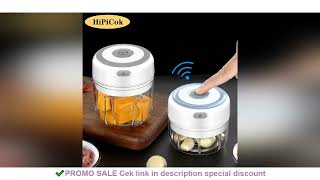 HiPiCok Meat Grinder Electric Garlic Crusher Food Chopper Mini Garlic Press Vegetable Chop [upl. by Averill]