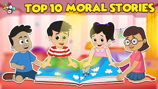 Top 10 Moral Stories  Animated Stories  English Cartoon  Moral Stories  PunToon Kids [upl. by Nodnar]