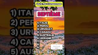 TROUVE LES PAYS quizz pays voyelle consonne [upl. by Novak]