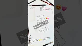 Satin DRESS 🤍satindress fashionsketch fashionsketches fashiondesigner fashiondesign designer [upl. by Gretchen]