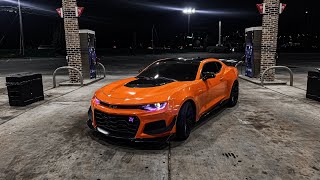 2AM DRIVE IN MY ORANGE ￼CAMARO ZL1 POV DRIVE [upl. by Llyrad364]