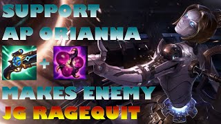 SUPPORT AP ORIANNA FREE WIN STEAL BLUE FROM JG  JG AFK SUPPORT ITEM AP IS OP [upl. by Crystie]